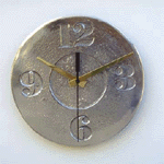 Recycled Aluminum Clock