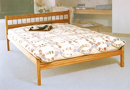 The Columbia Platform Bed in Oak