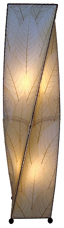 Helix Cocoa Leaf Floor Lamp in Natural