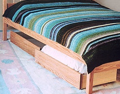 Neahkahnie Underbed Drawers with Oak Fronts and Poplar Sides