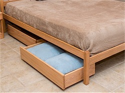 Neahkahnie Underbed Drawers with Oak Fronts and Poplar Sides