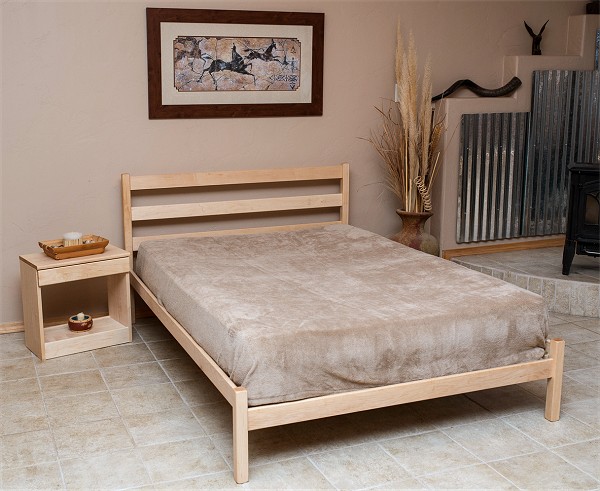 The Nehalem Platform Bed in Maple