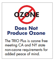 Trio Plus Produces NO Ozone
