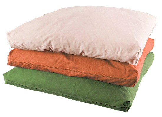 Organic Zabuton Cushion with Organic Cotton Cover from Abundant Earth